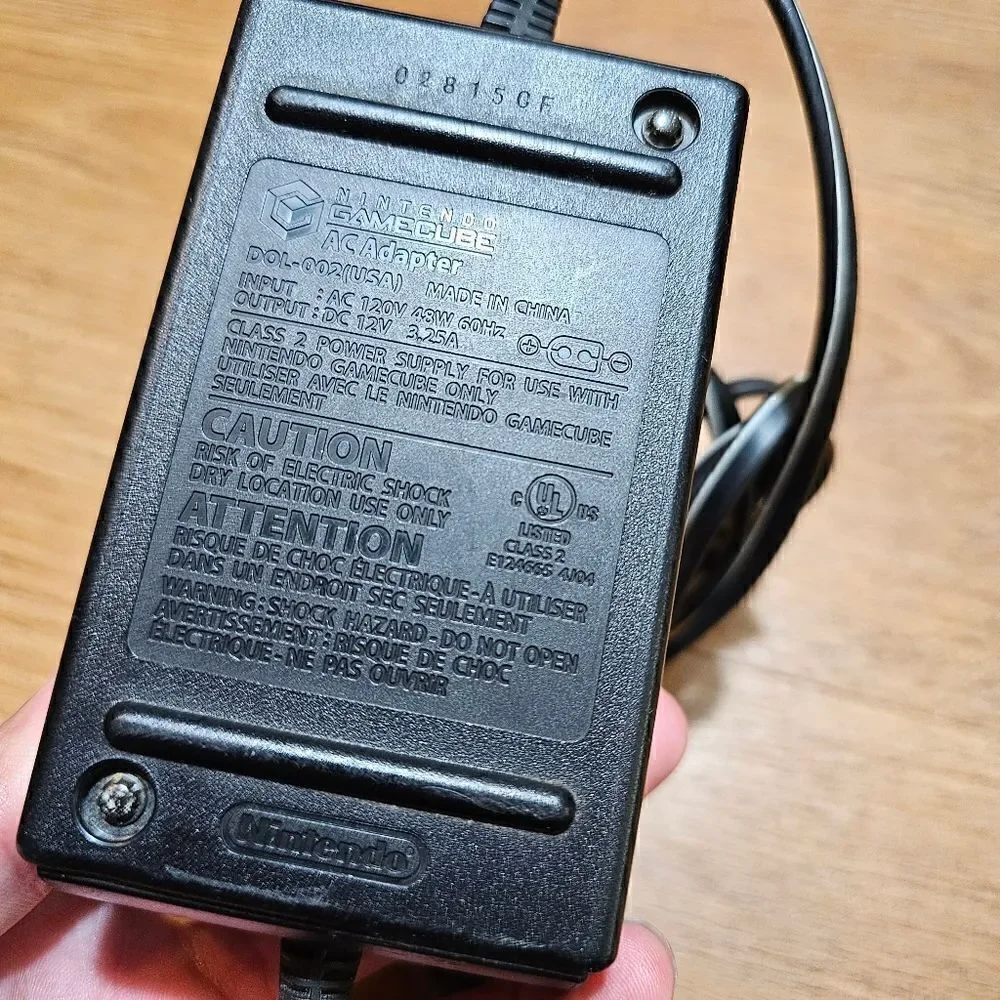 Nintendo Gamecube AC Adapter Power Supply Genuine Brand Made In Japan Excellent
